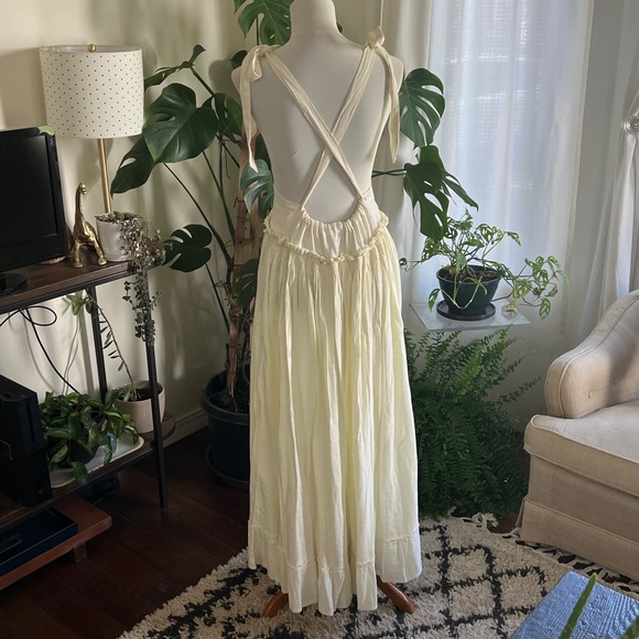 Free People Boho Suspender Jumper Overall Skirt/ Dress S - Picture 11 of 16